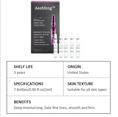 Aeehfeng™ Pro-Collagen and Ceramide Lifting Ampoule Serum